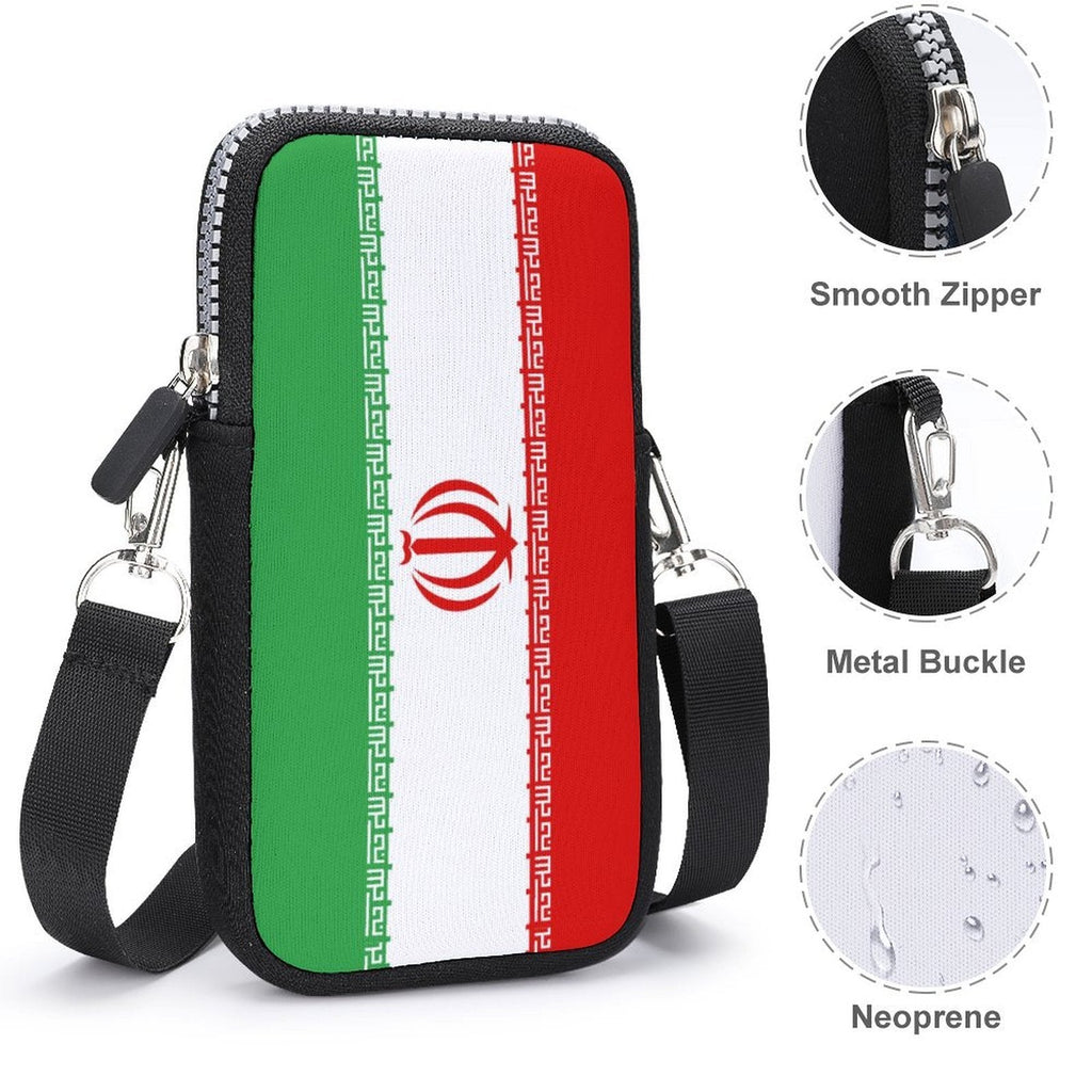 Iran Flag Mobile Phone Purse - Conscious Apparel Store