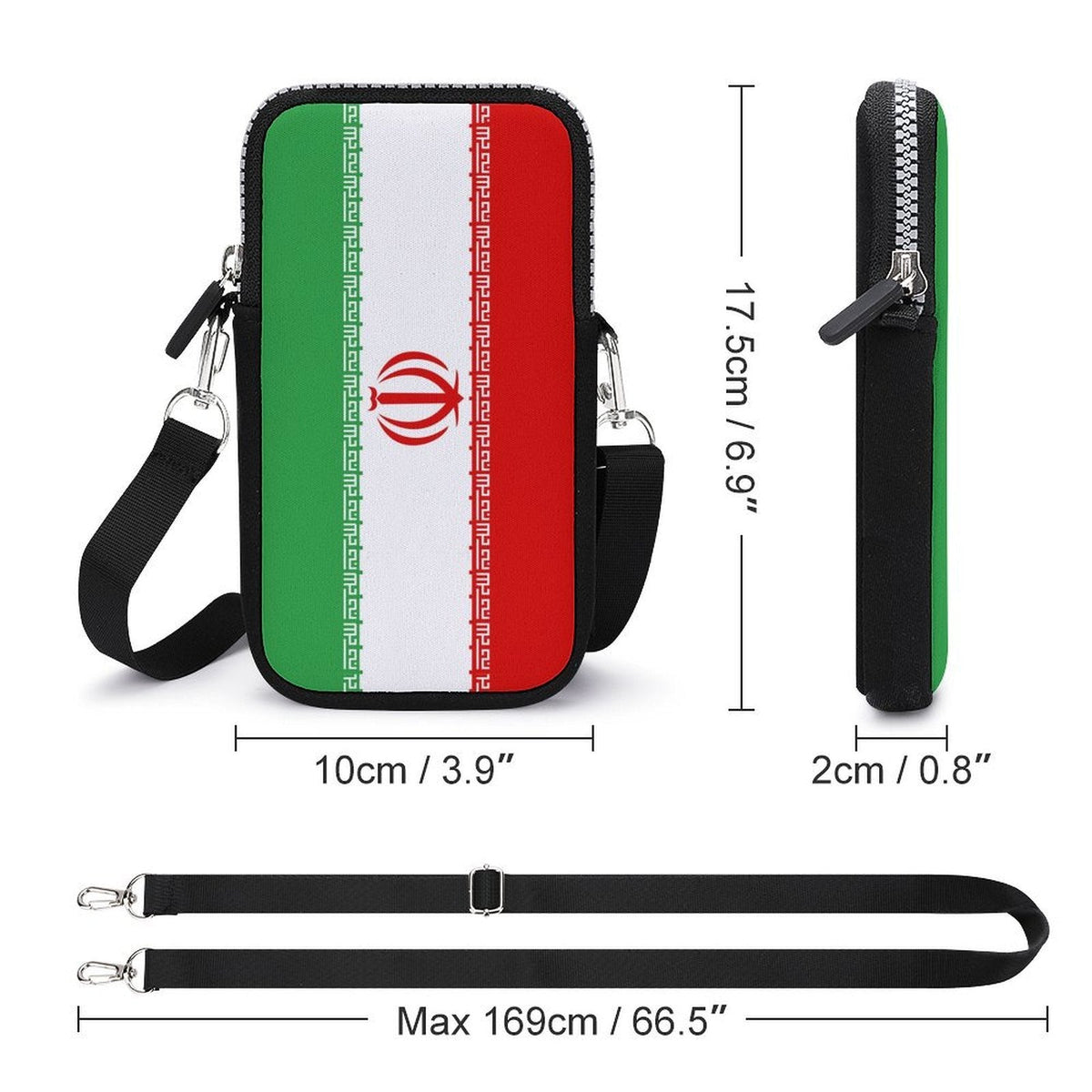 Iran Flag Mobile Phone Purse - Conscious Apparel Store