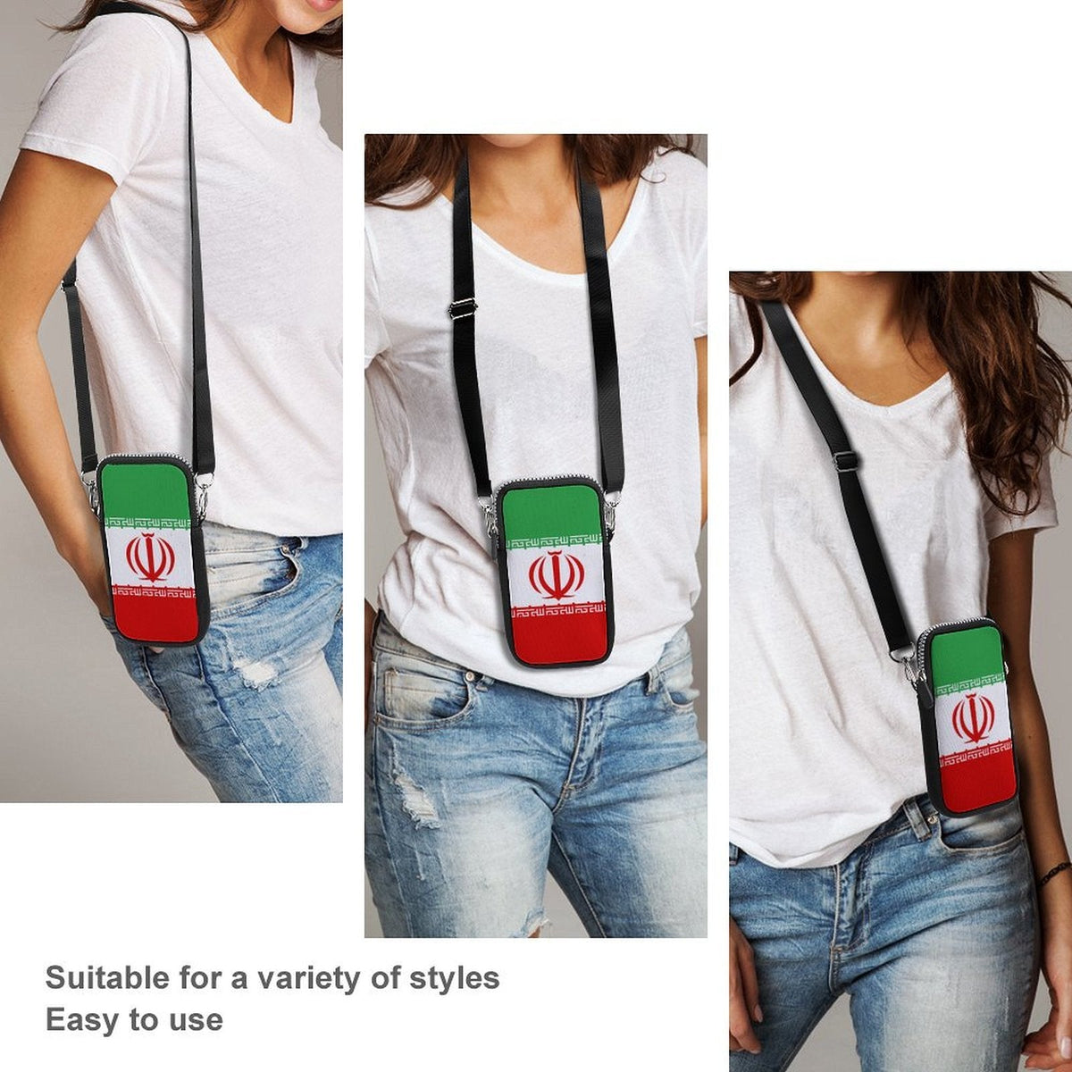 Iran Flag Mobile Phone Purse II - Conscious Apparel Store