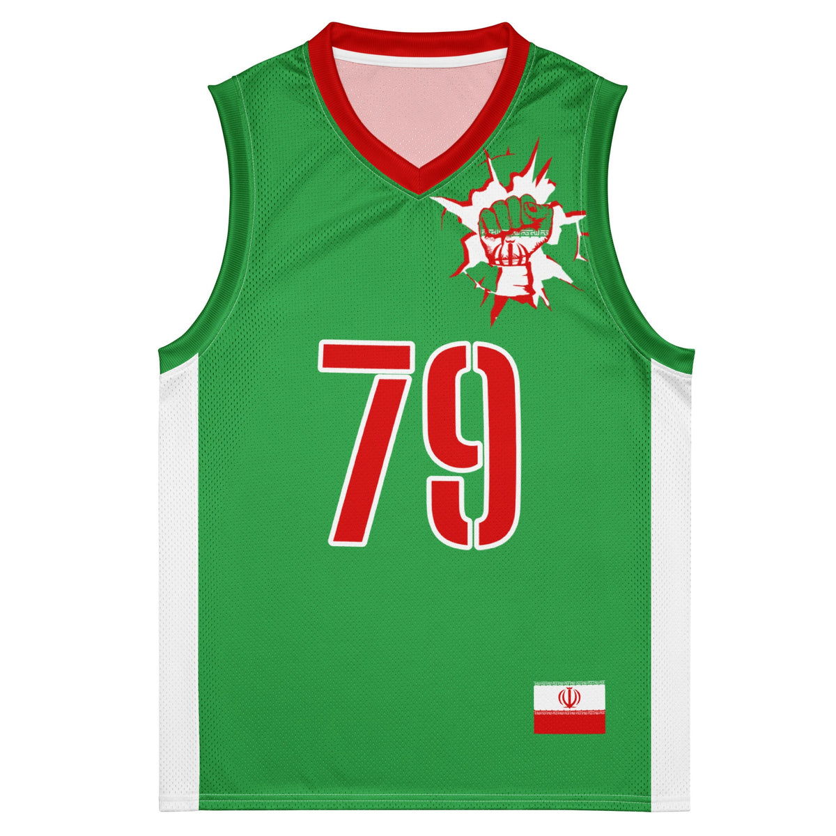 Iran Flag Premium Sport Jersey Tank Top - Conscious Apparel Store