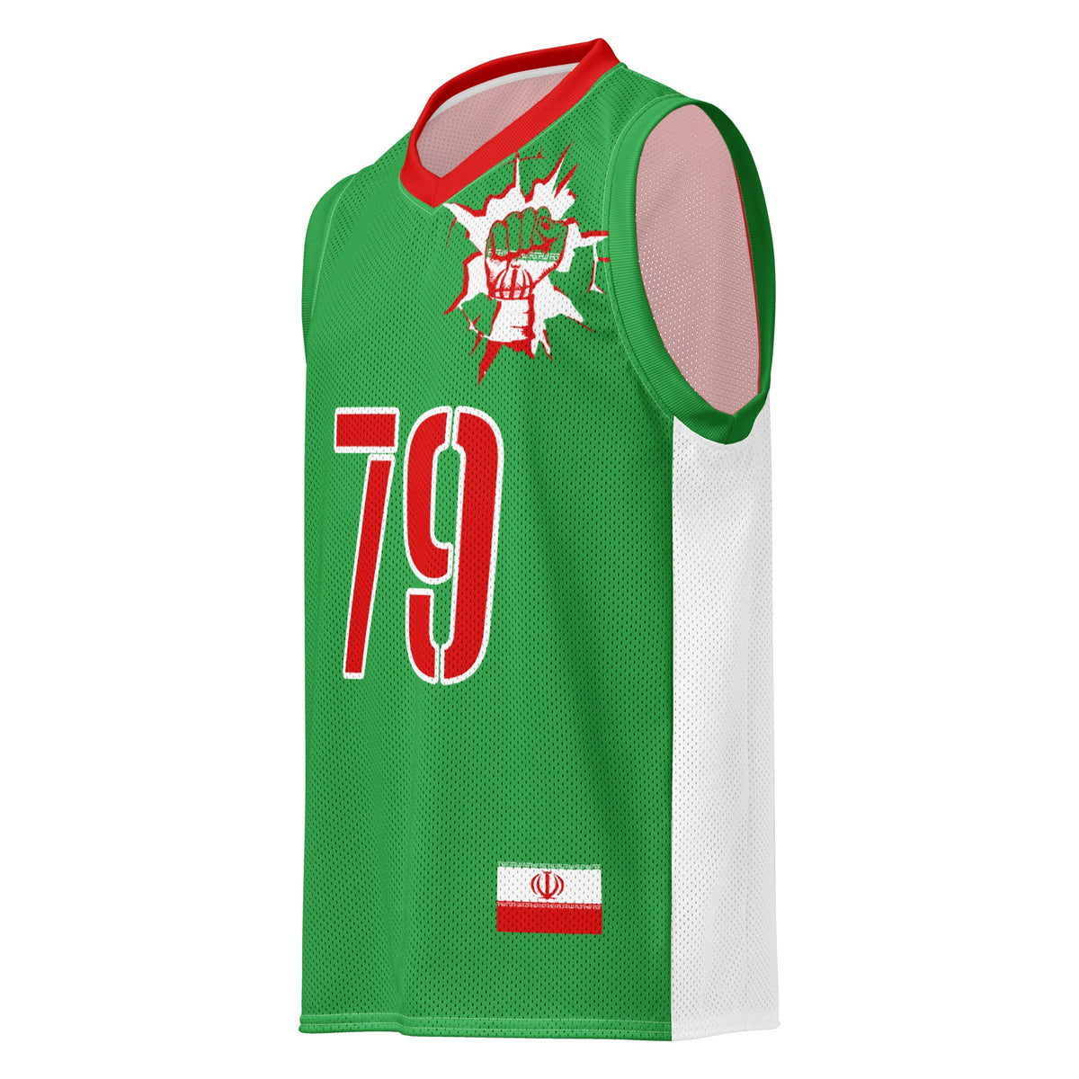 Iran Flag Premium Sport Jersey Tank Top - Conscious Apparel Store
