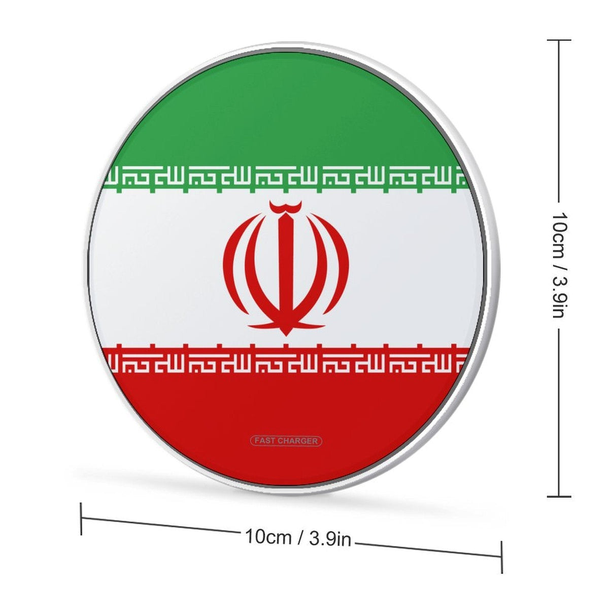 Iran Flag Wireless Charging Pad - Conscious Apparel Store