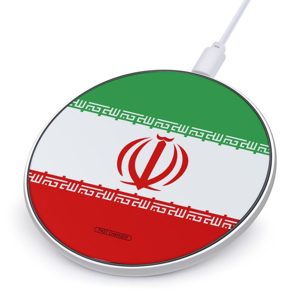 Iran Flag Wireless Charging Pad - Conscious Apparel Store