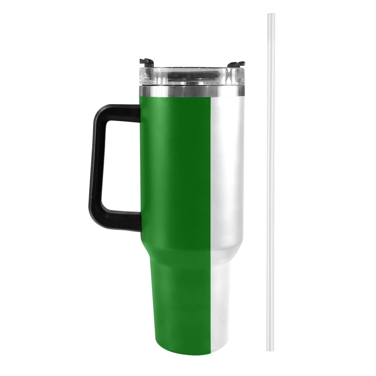 Italy Flag 40oz Tumbler with Black Handle - Conscious Apparel Store