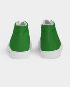 Italy Flag Women's Hightop Canvas Shoe - Conscious Apparel Store