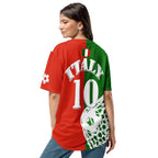 Italy Football Themed Button-Down Sport Jersey - Conscious Apparel Store