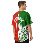 Italy Football Themed Button-Down Sport Jersey - Conscious Apparel Store