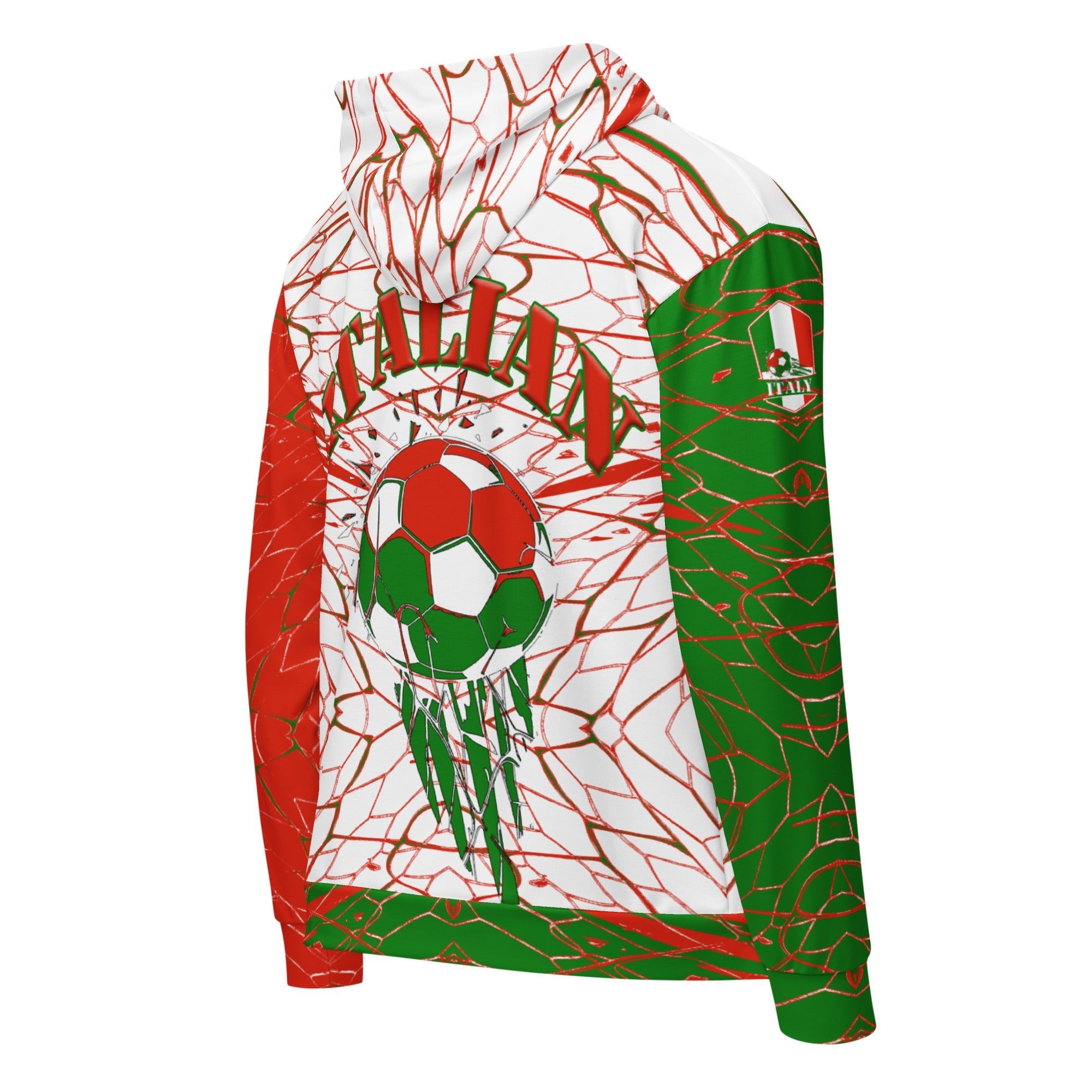 Italy Football Unisex zip hoodie - Conscious Apparel Store