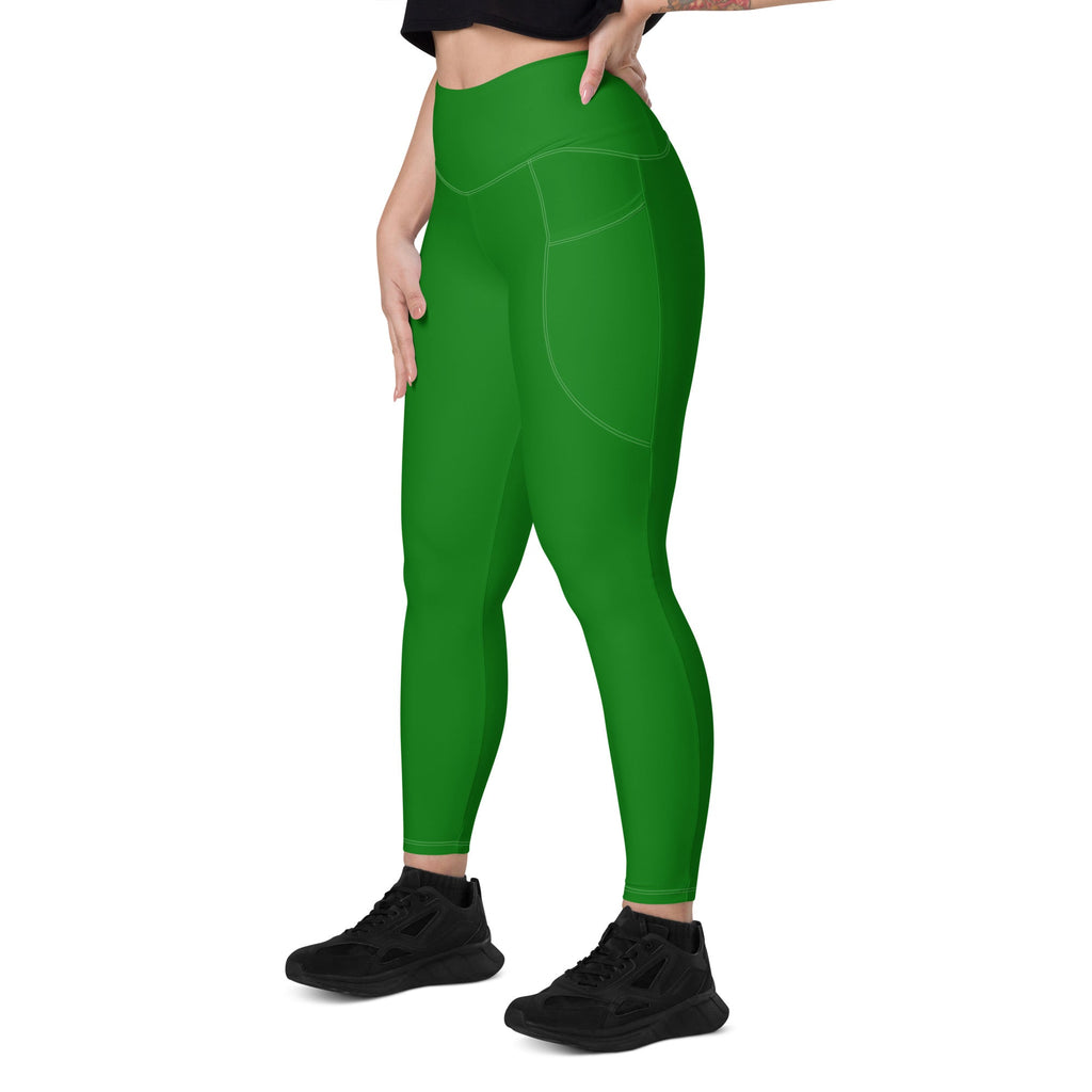 Italy Green Leggings with pockets - Conscious Apparel Store