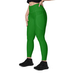 Italy Green Leggings with pockets - Conscious Apparel Store