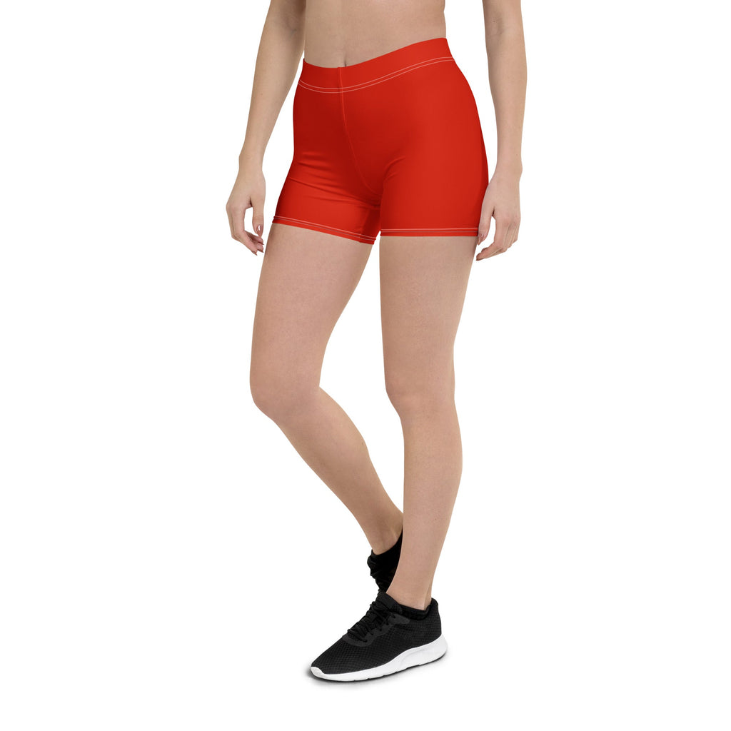 Italy Red Leggings Shorts - Conscious Apparel Store