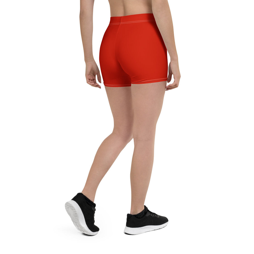 Italy Red Leggings Shorts - Conscious Apparel Store
