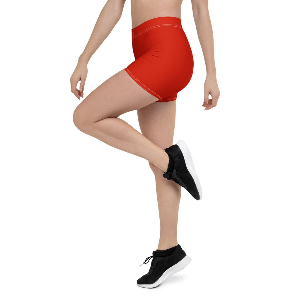 Italy Red Leggings Shorts - Conscious Apparel Store