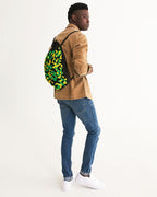 Jamaica Flag Camo Canvas Drawstring Bag - Conscious Apparel Store