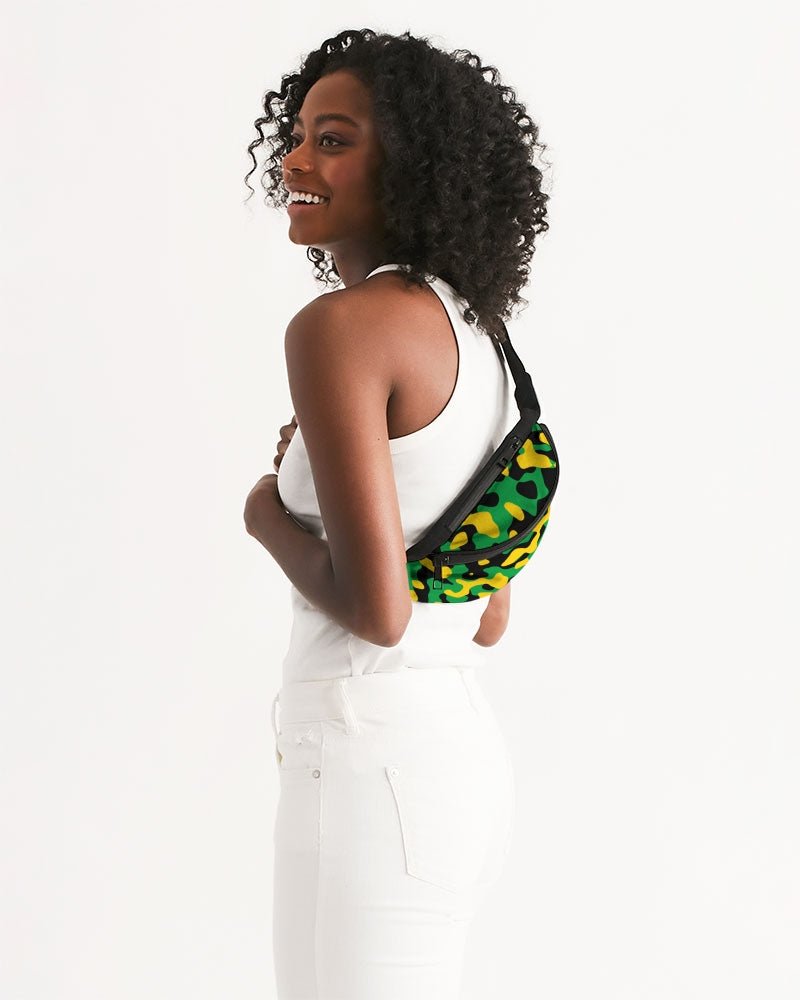 Jamaica Flag Camo Crossbody Sling Bag - Conscious Apparel Store