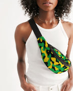 Jamaica Flag Camo Crossbody Sling Bag - Conscious Apparel Store