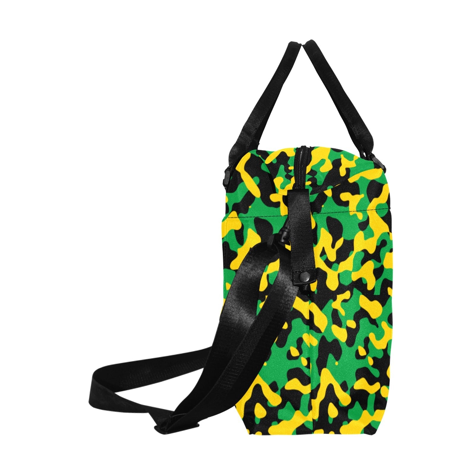 Jamaica Flag Camo Large Capacity Duffle Bag - Conscious Apparel Store