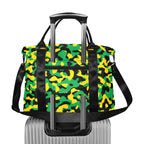 Jamaica Flag Camo Large Capacity Duffle Bag - Conscious Apparel Store