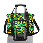Jamaica Flag Camo Large Capacity Duffle Bag - Conscious Apparel Store