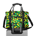 Jamaica Flag Camo Large Capacity Duffle Bag - Conscious Apparel Store