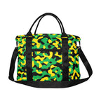 Jamaica Flag Camo Large Capacity Duffle Bag - Conscious Apparel Store