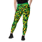 Jamaica Flag Camo Leggings with pockets - Conscious Apparel Store
