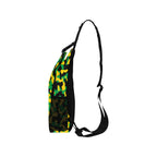 Jamaica Flag Camo Men's Casual Chest Bag - Conscious Apparel Store