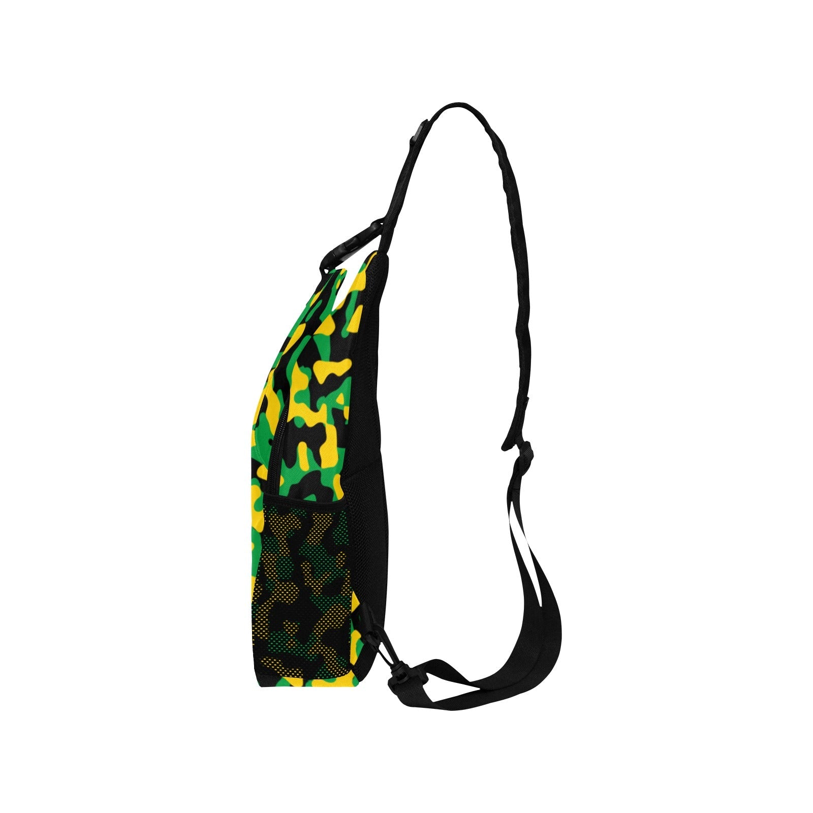 Jamaica Flag Camo Men's Casual Chest Bag - Conscious Apparel Store
