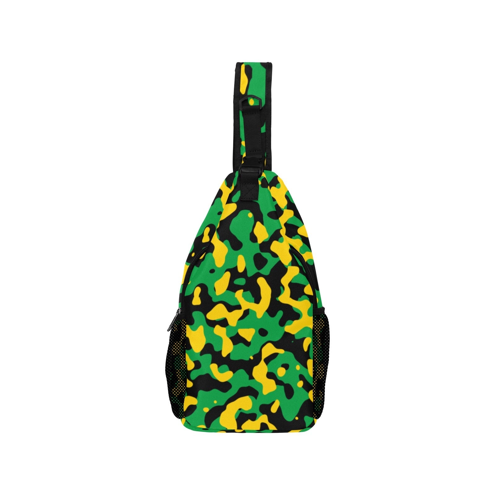 Jamaica Flag Camo Men's Casual Chest Bag - Conscious Apparel Store