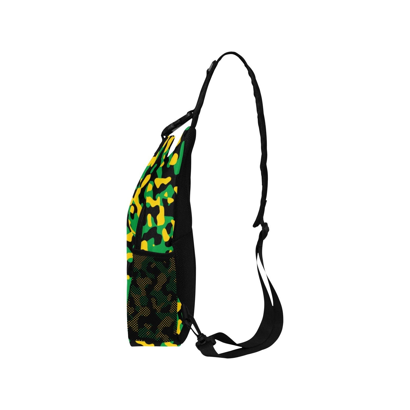 Jamaica Flag Camo Men's Casual Chest Bag - Conscious Apparel Store