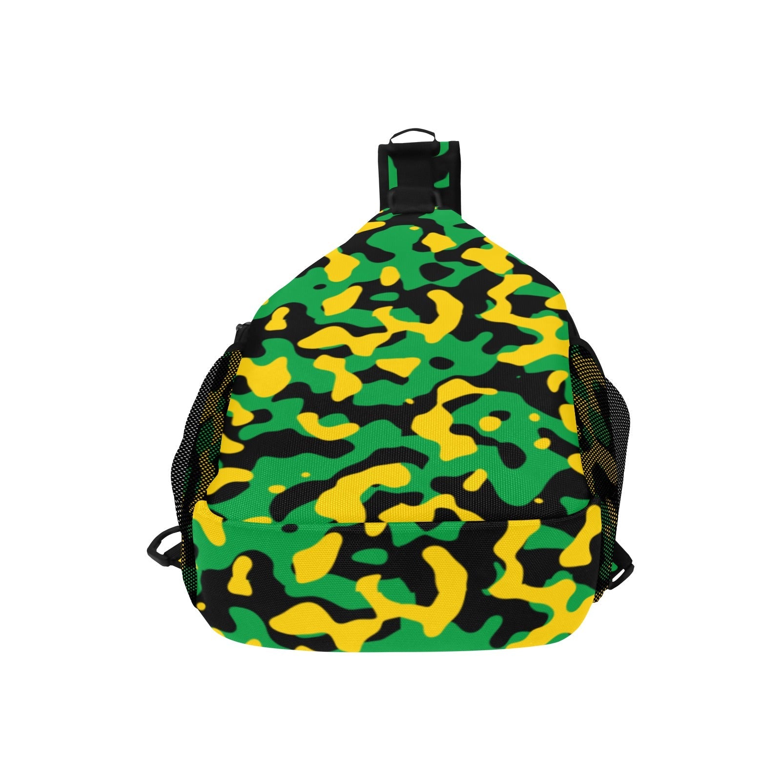 Jamaica Flag Camo Men's Casual Chest Bag - Conscious Apparel Store