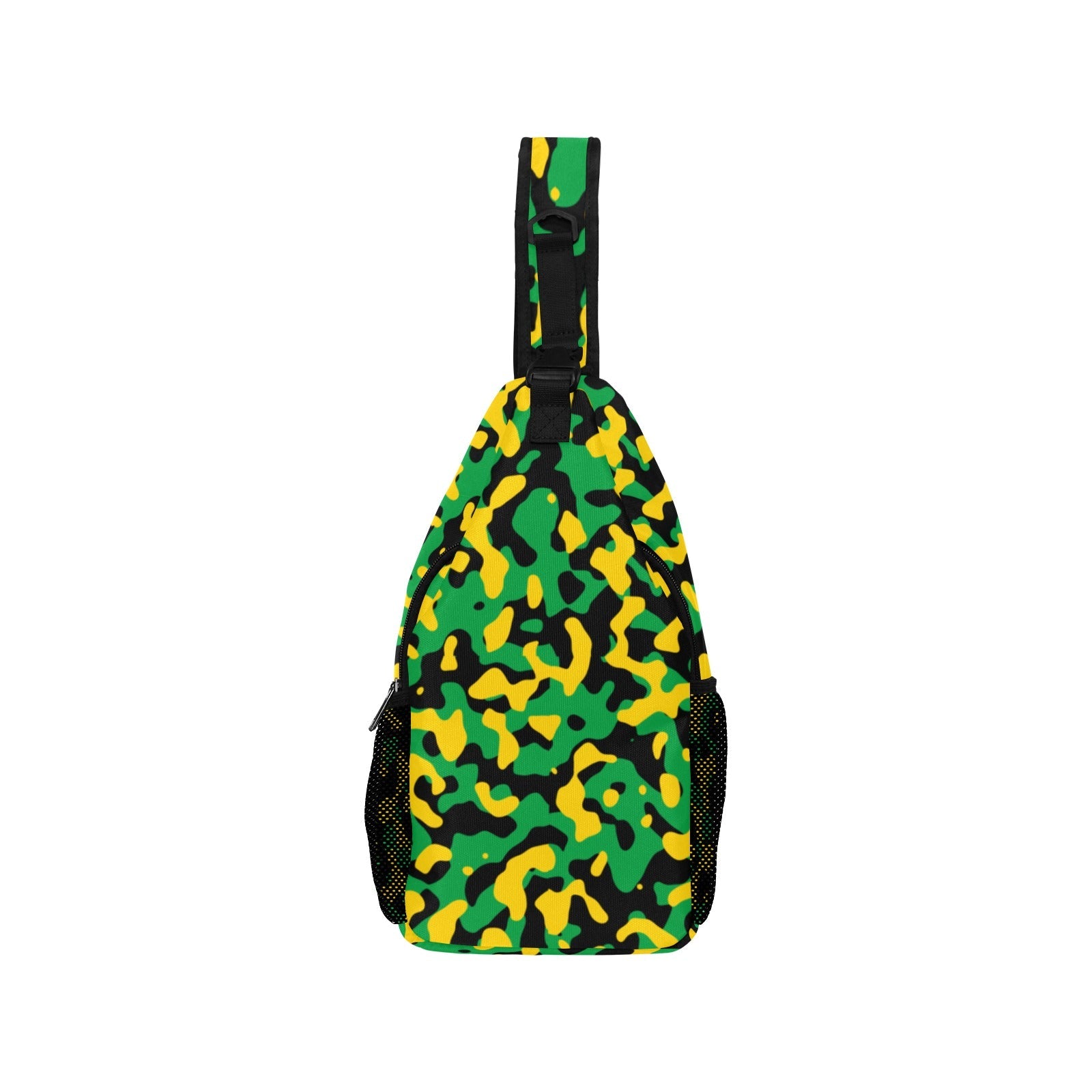 Jamaica Flag Camo Men's Casual Chest Bag - Conscious Apparel Store