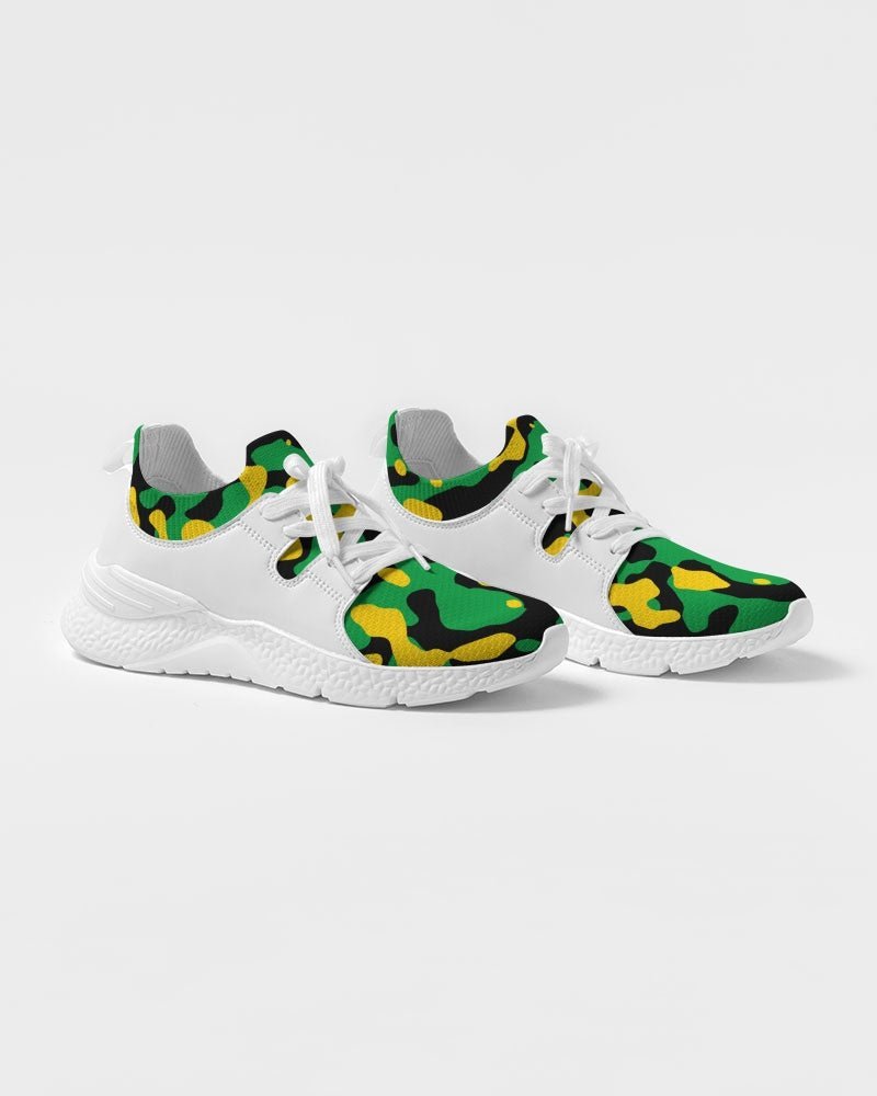 Jamaica Flag Camo Men's Two-Tone Sneaker - Conscious Apparel Store