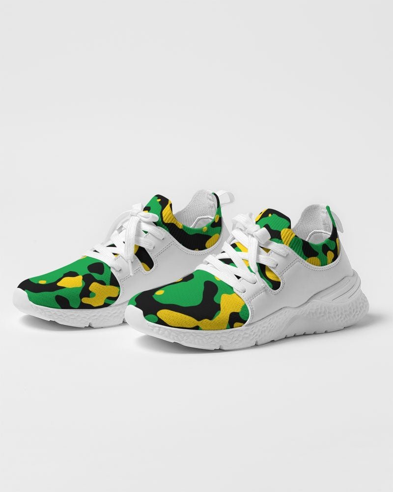 Jamaica Flag Camo Men's Two-Tone Sneaker - Conscious Apparel Store