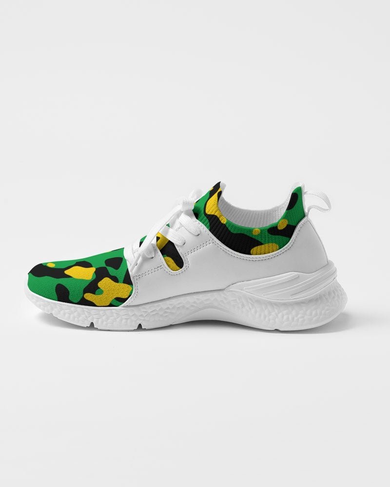 Jamaica Flag Camo Men's Two-Tone Sneaker - Conscious Apparel Store