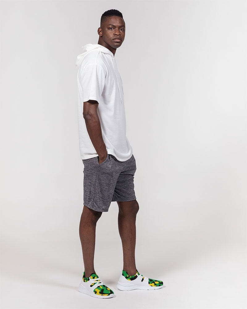 Jamaica Flag Camo Men's Two-Tone Sneaker - Conscious Apparel Store