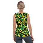 Jamaica Flag Camo Women's Tank Top - Conscious Apparel Store