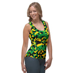 Jamaica Flag Camo Women's Tank Top - Conscious Apparel Store