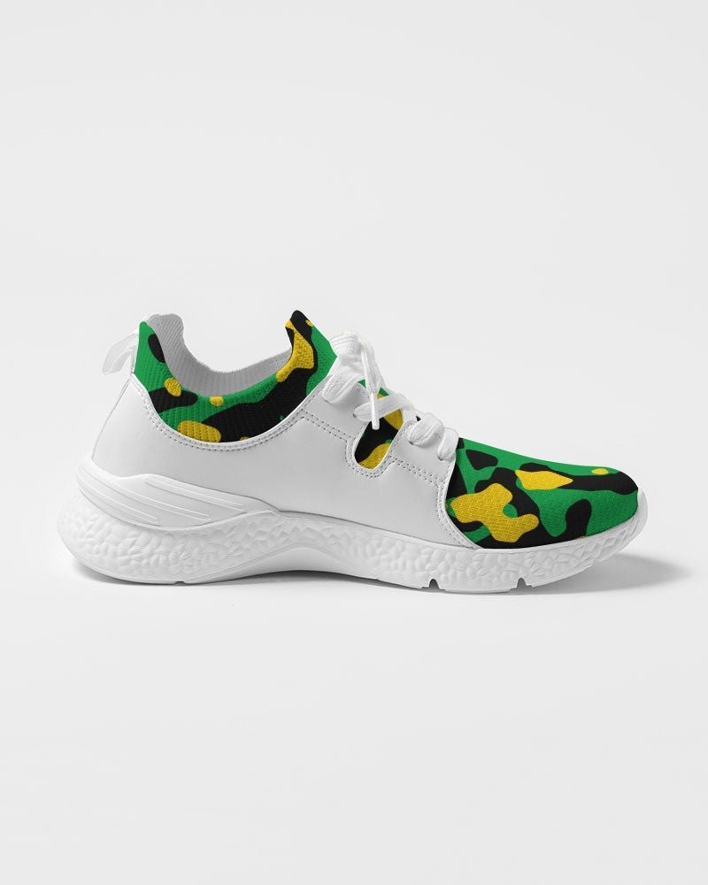 Jamaica Flag Camo Women's Two-Tone Sneaker - Conscious Apparel Store