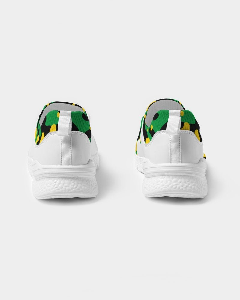Jamaica Flag Camo Women's Two-Tone Sneaker - Conscious Apparel Store