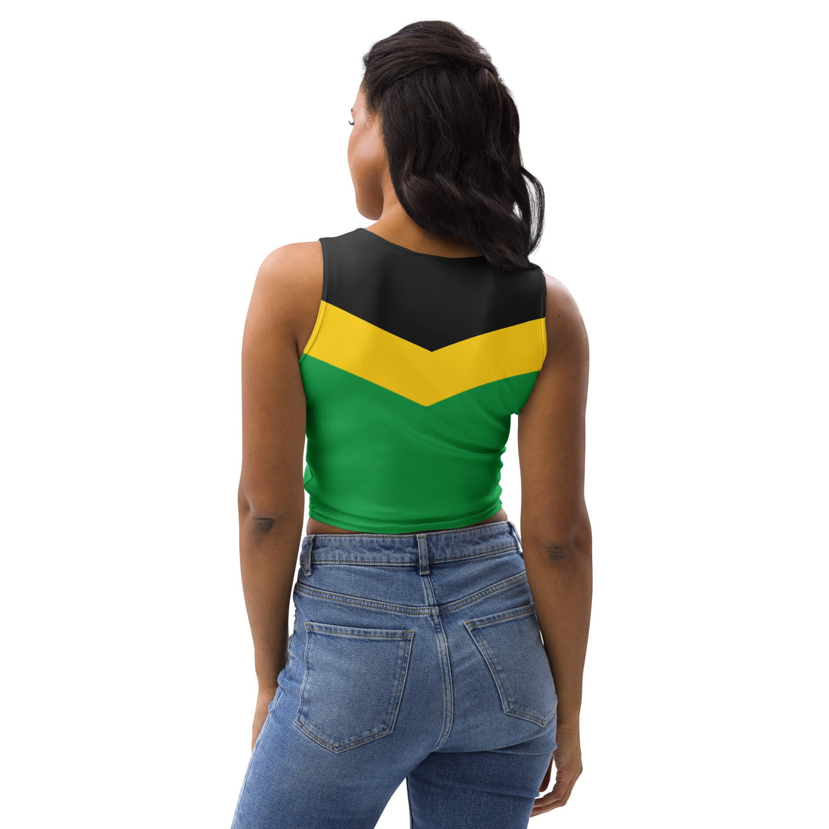Jamaica Flag Crop Top - Conscious Apparel Store