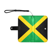 Jamaica Flag Flip Leather Purse for Mobile Phone/Small - Conscious Apparel Store