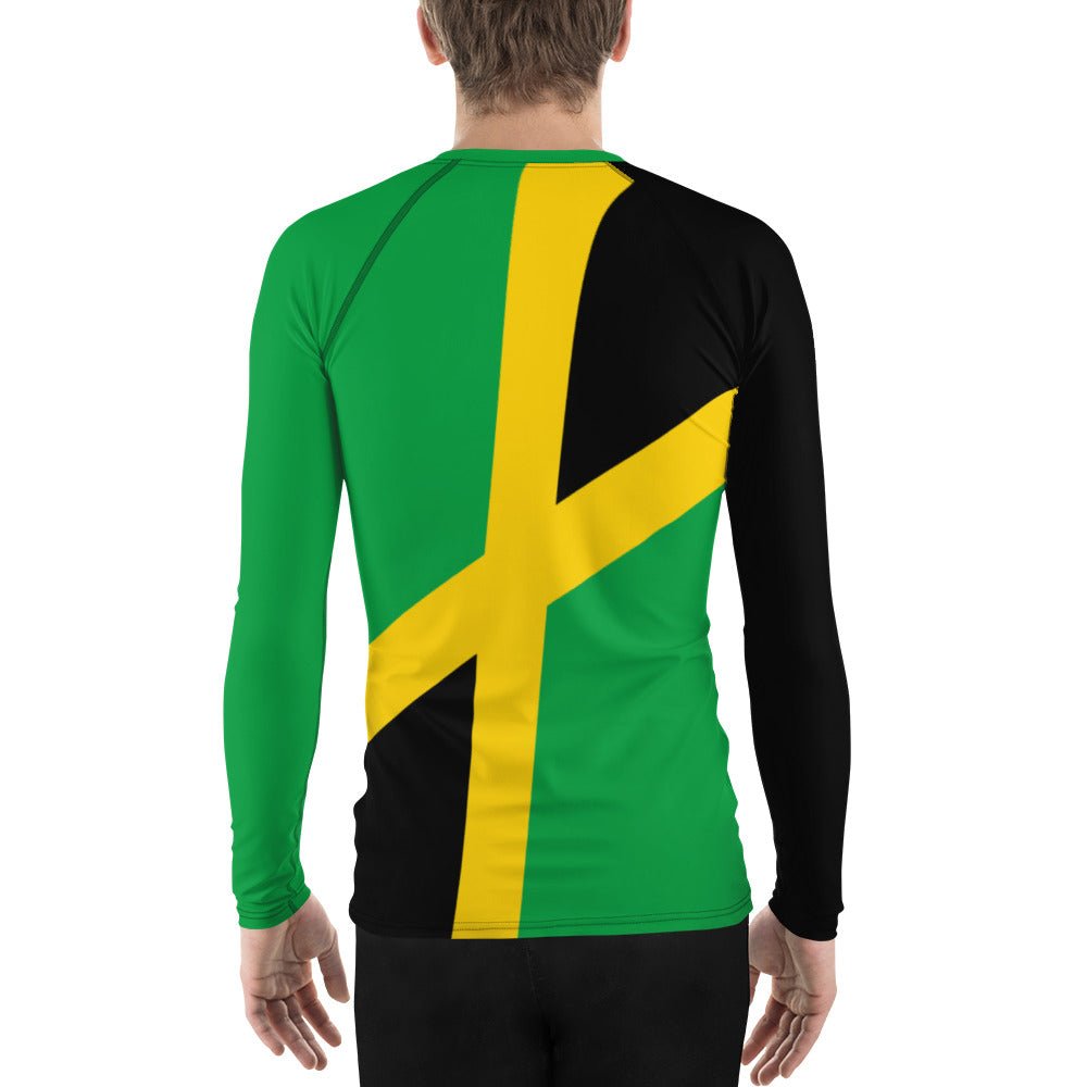 Jamaica Flag Men's Rash Guard - Conscious Apparel Store