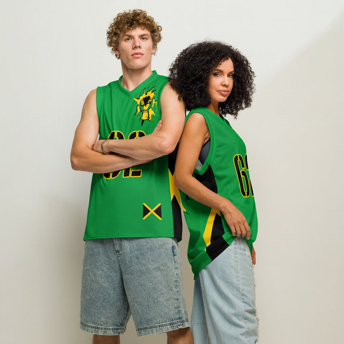 Jamaica Flag Premium Sport Jersey Tank Top - Conscious Apparel Store