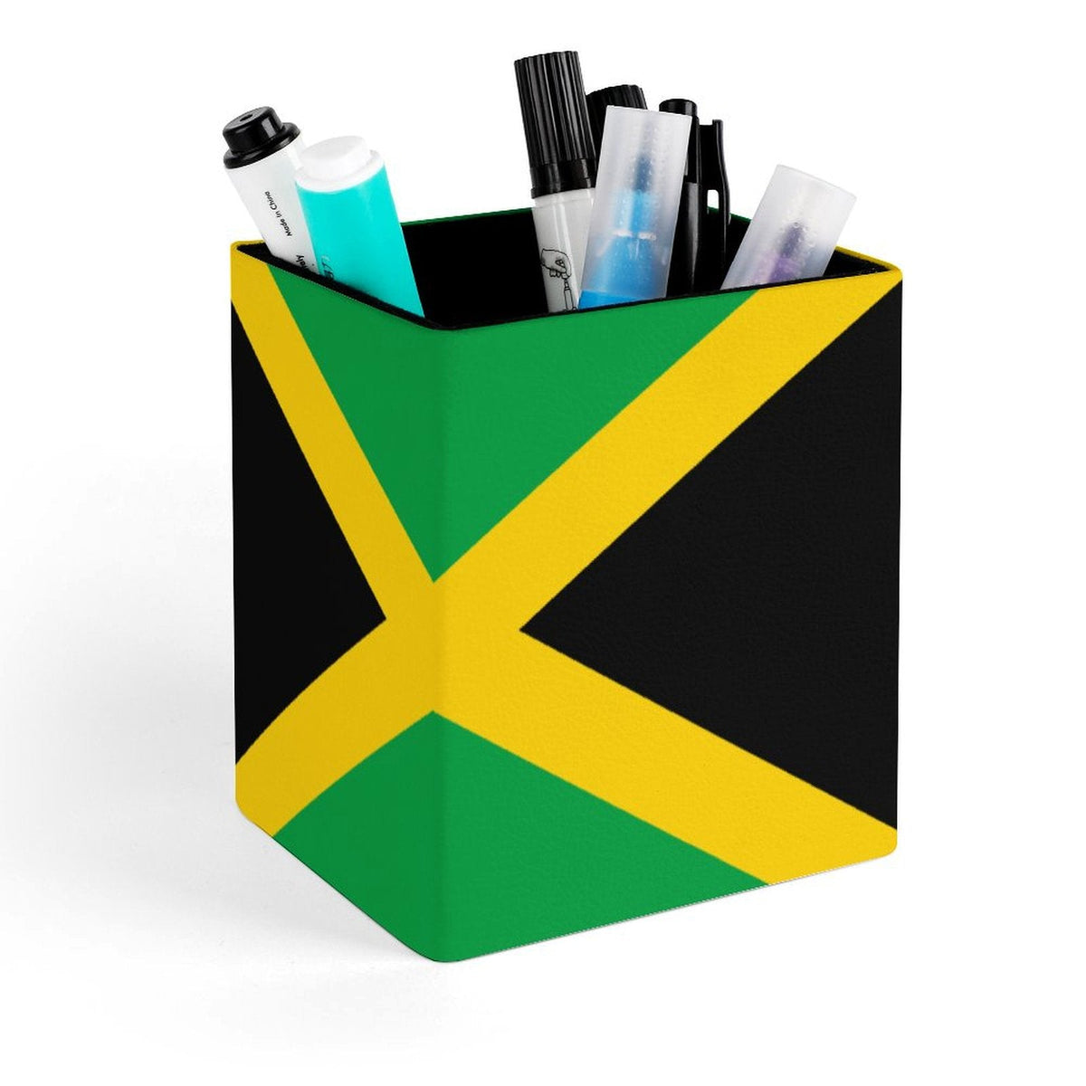 Jamaica Flag Square Pen Holder - Conscious Apparel Store