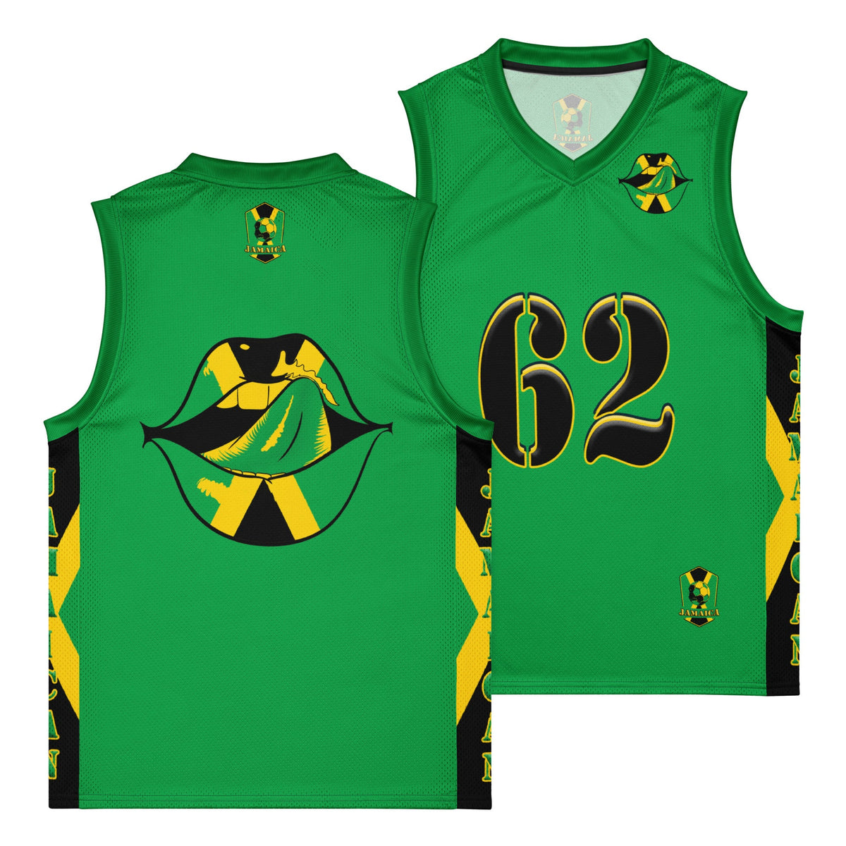 Jamaica Flag Women's Premium Tank Top Sport Jersey - Conscious Apparel Store