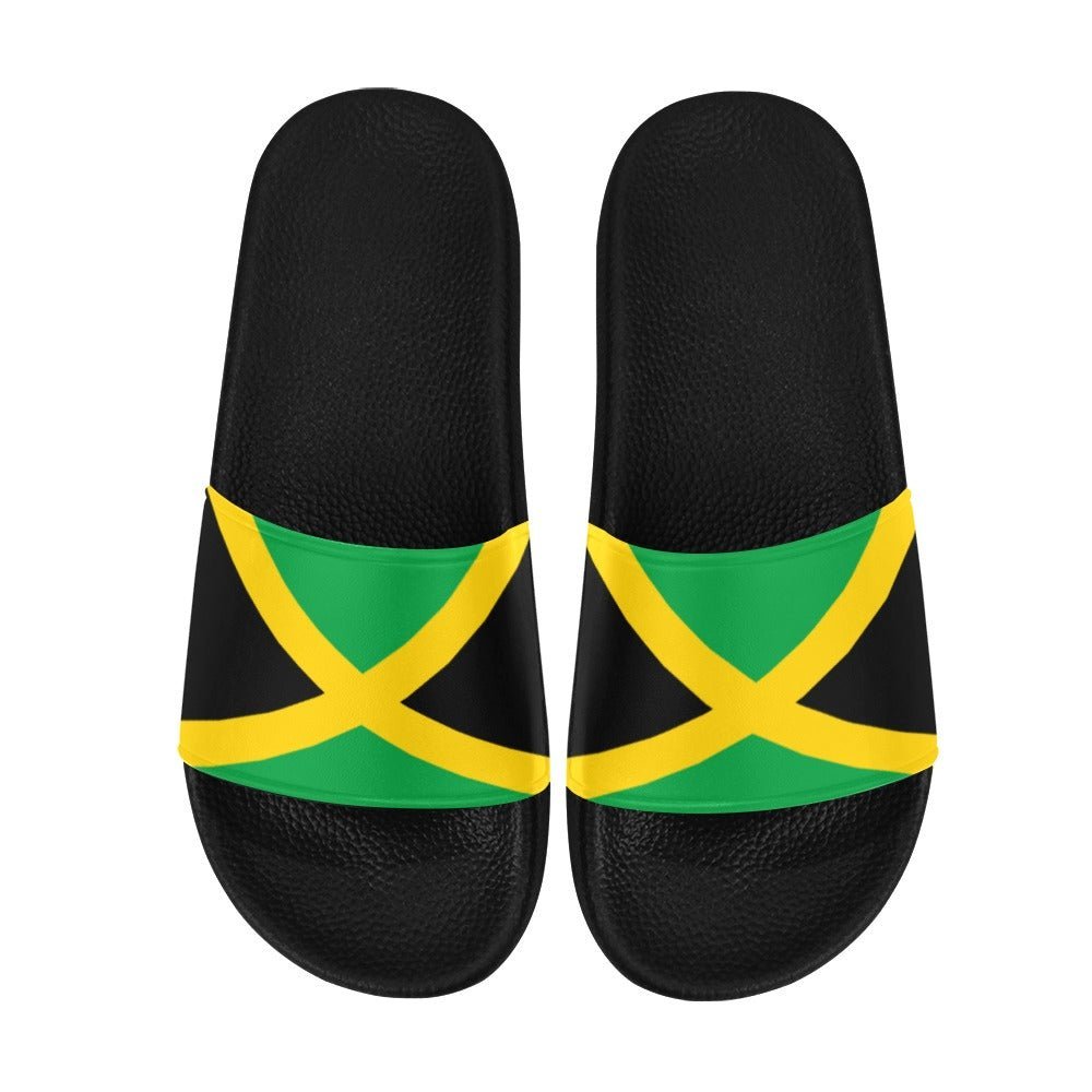 Jamaica Flag Women's Slide Sandals - Conscious Apparel Store