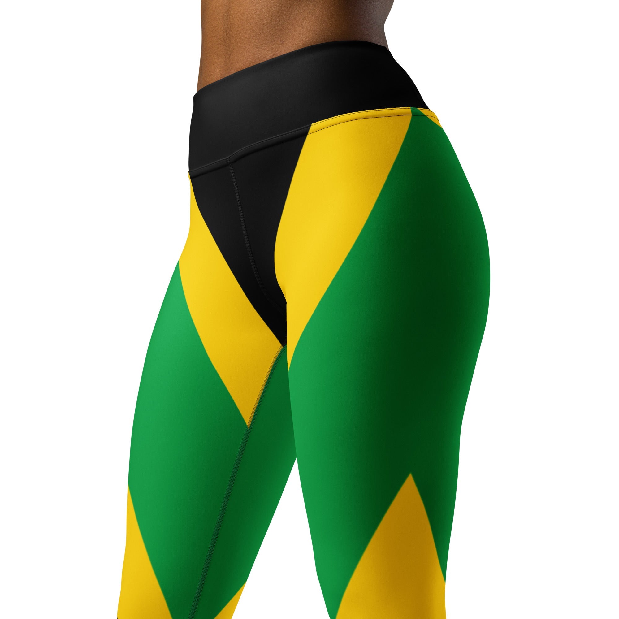 Jamaica Flag Yoga Leggings - Conscious Apparel Store