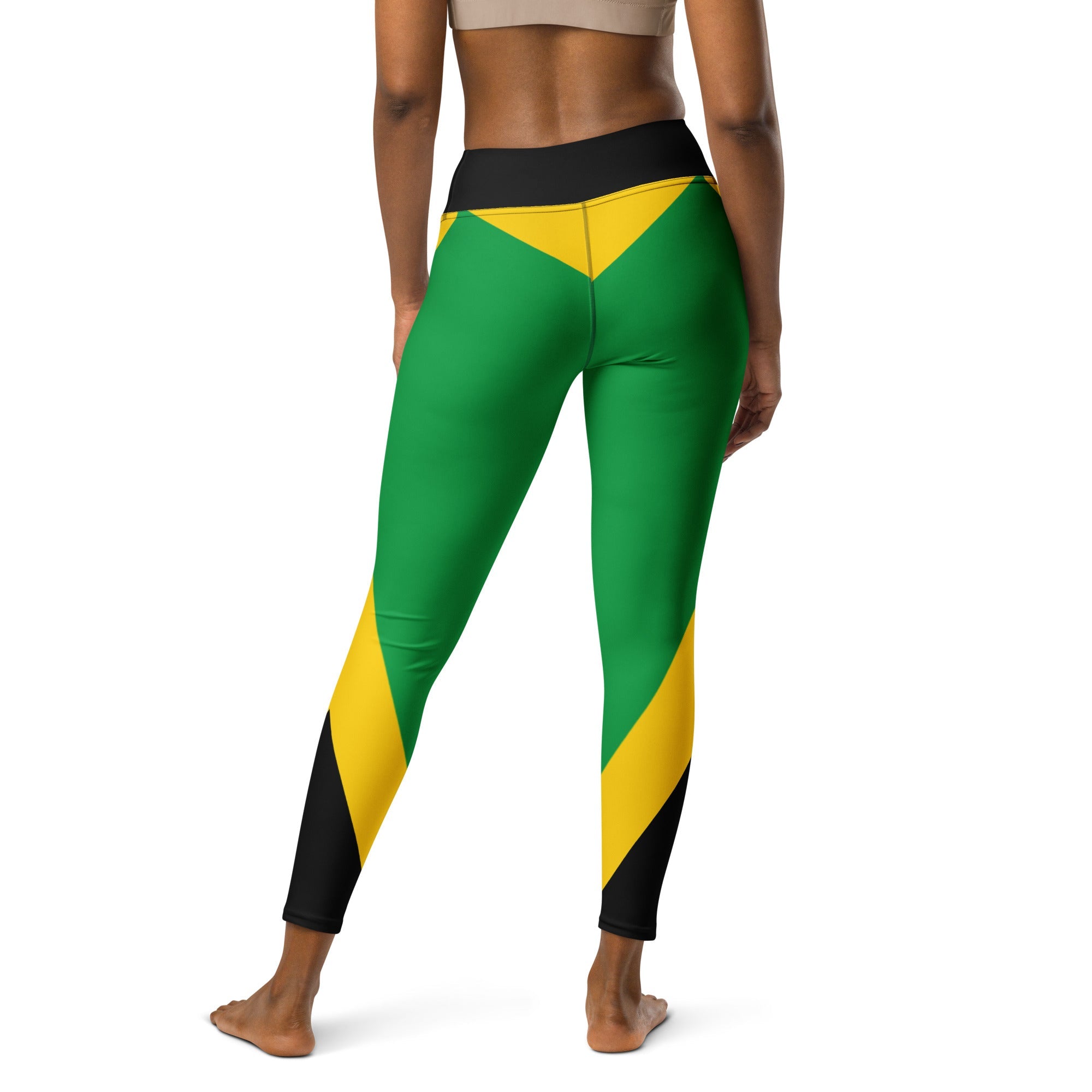 Jamaica Flag Yoga Leggings - Conscious Apparel Store