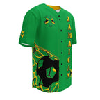 Jamaica Football Themed Button-Down Sport Jersey - Conscious Apparel Store